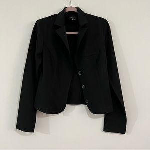 My Michelle cropped collar black blazer size medium